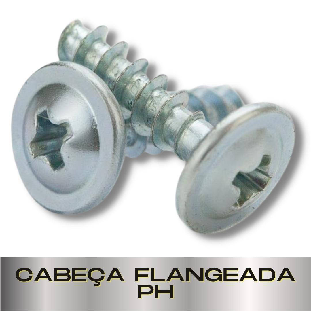 Parafusopar | Parafuso para Plástico | Cabeça Flangeada PH