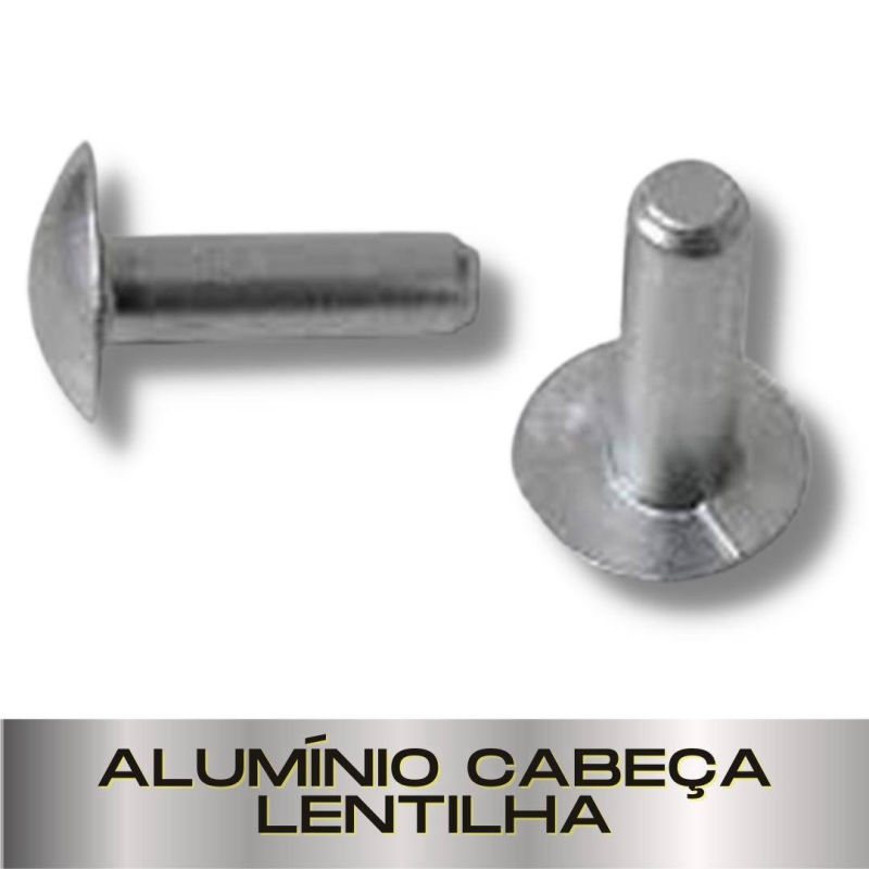 Parafusopar | Rebite Alumínio Cabeça Lentilha