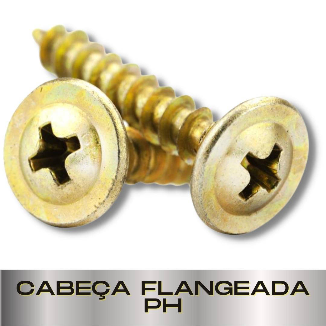 Parafusopar | Parafusos Chipboard | Cabeça Flangeada PH