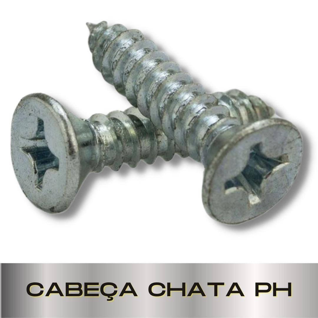 Parafusopar | Parafusos Auto Atarraxante | Cabeça Chata PH
