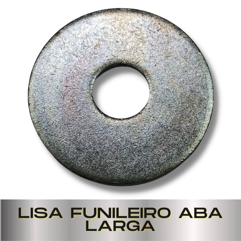 Parafusopar | Arruela Lisa Funileiro Aba Larga