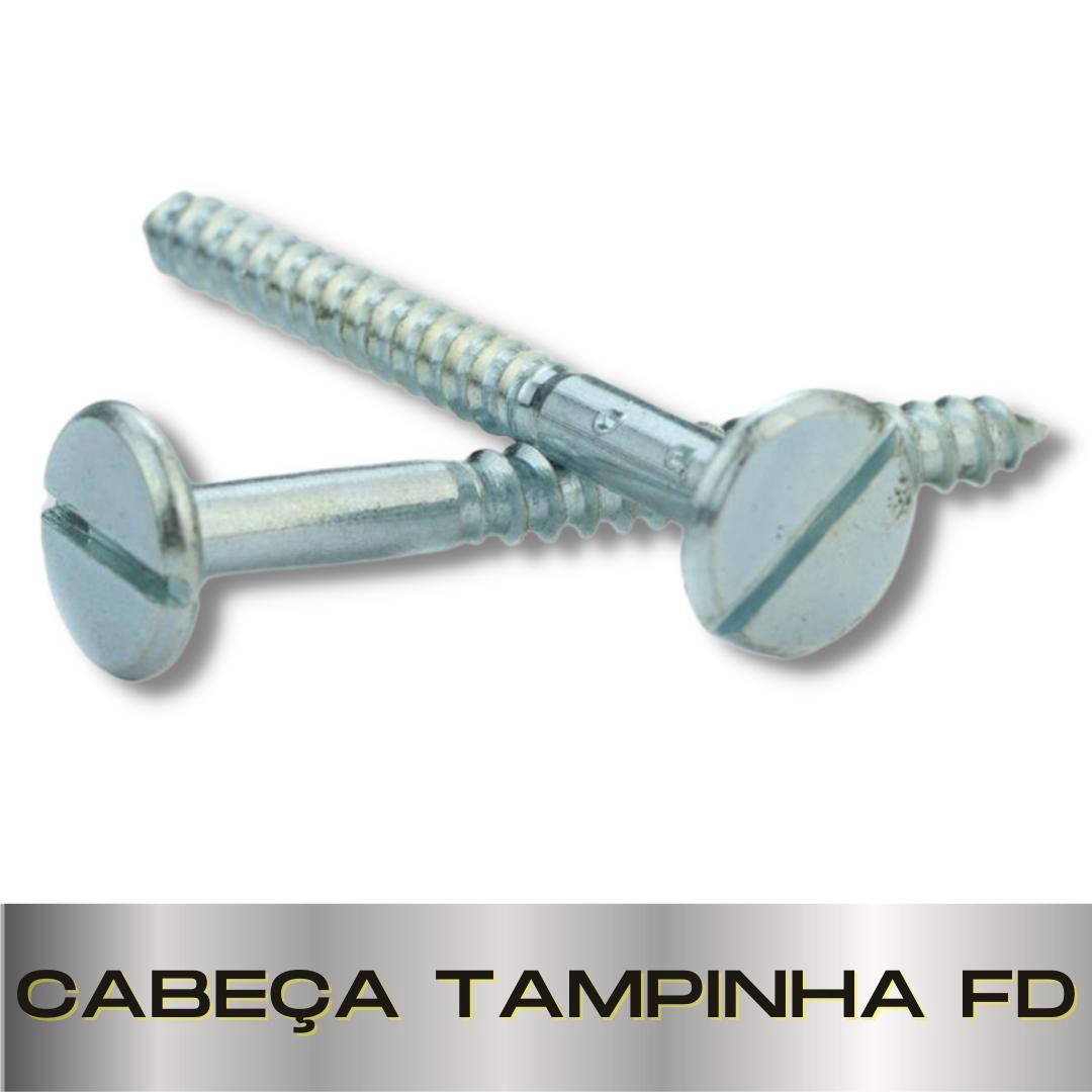 Parafusopar | Parafuso para Madeira | Cabeça Tampinha FD