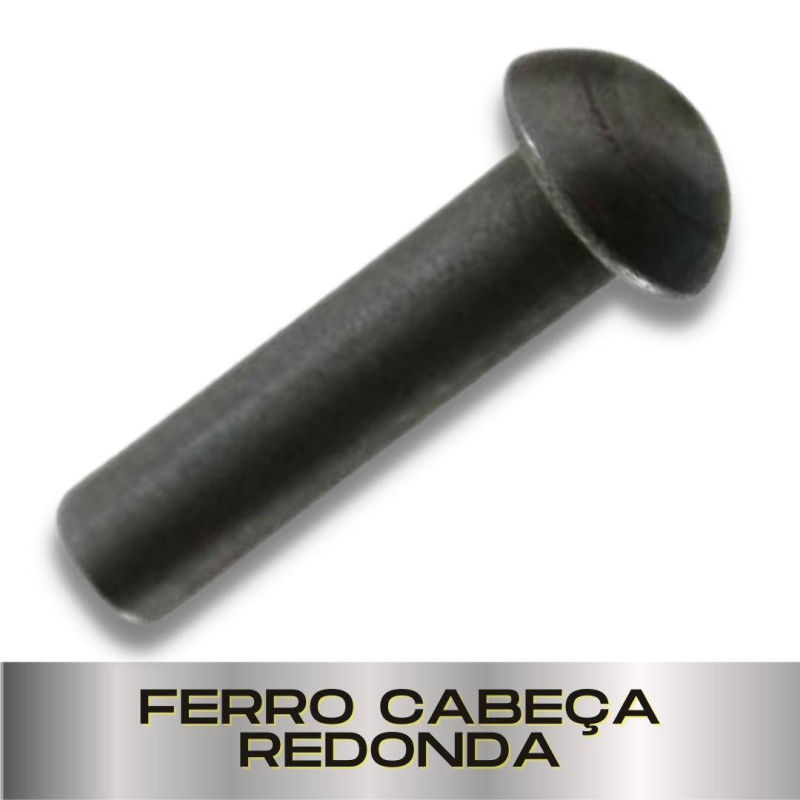Parafusopar | Rebite Ferro Cabeça Redonda