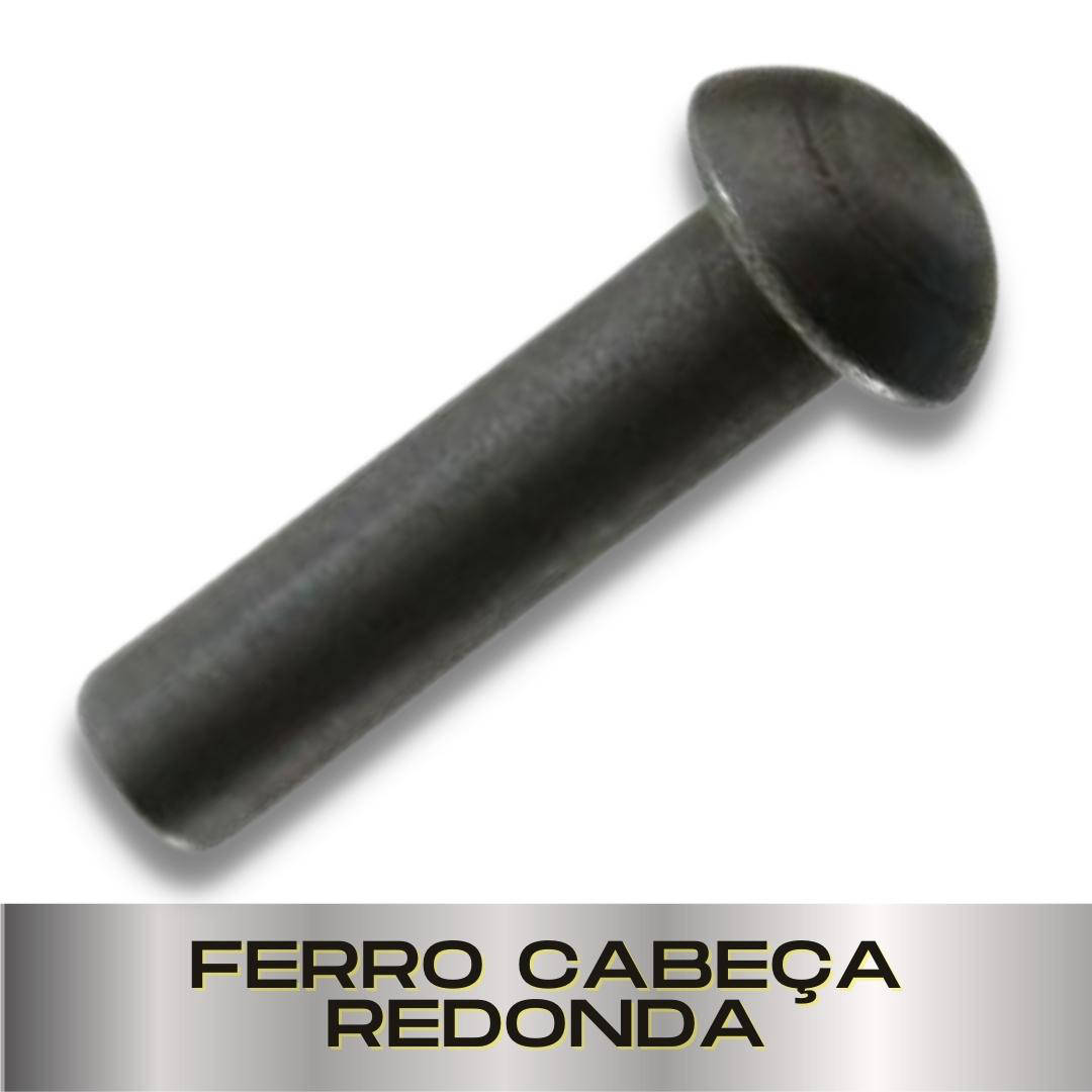 Parafusopar | Rebite Ferro Cabeça Redonda