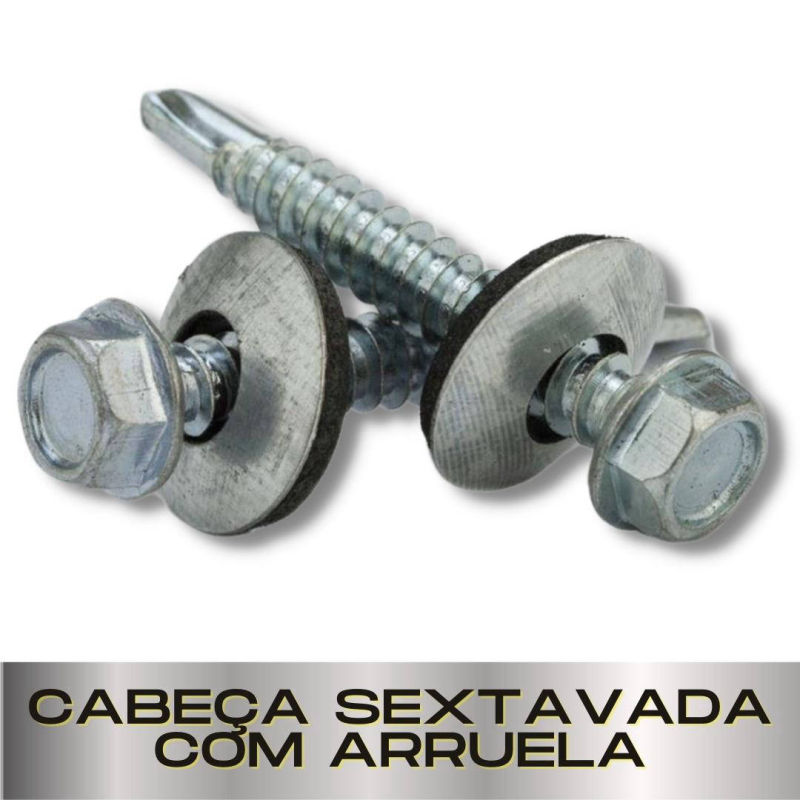 Parafusopar | Parafusos Brocante | Cabeça Sextavada com Arruela