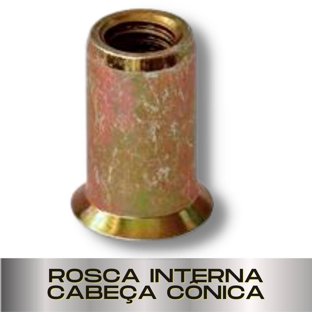 Parafusopar | Rebite Rosca Interna Cabeça Conica