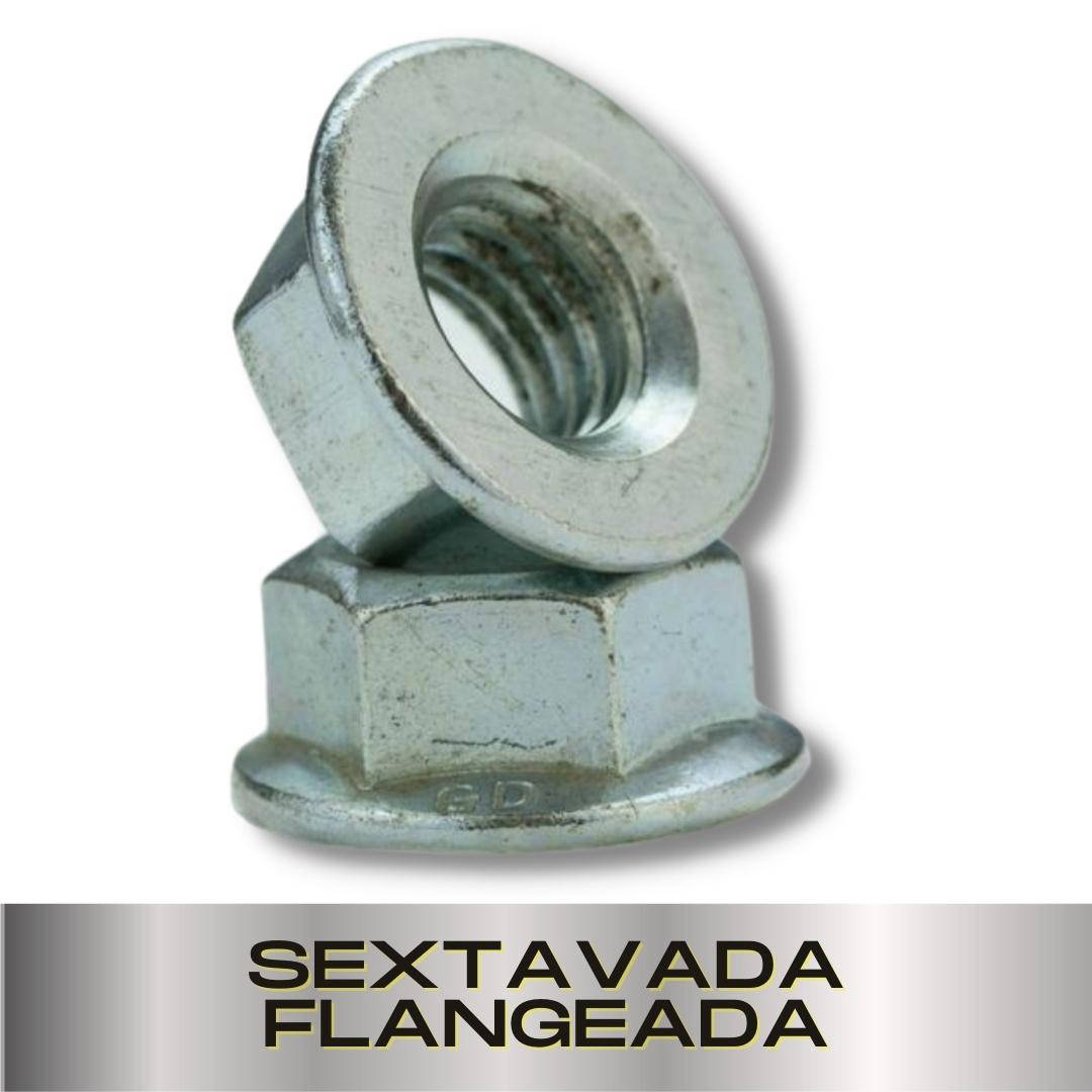 Parafusopar | Porca Sextavada Flangeada